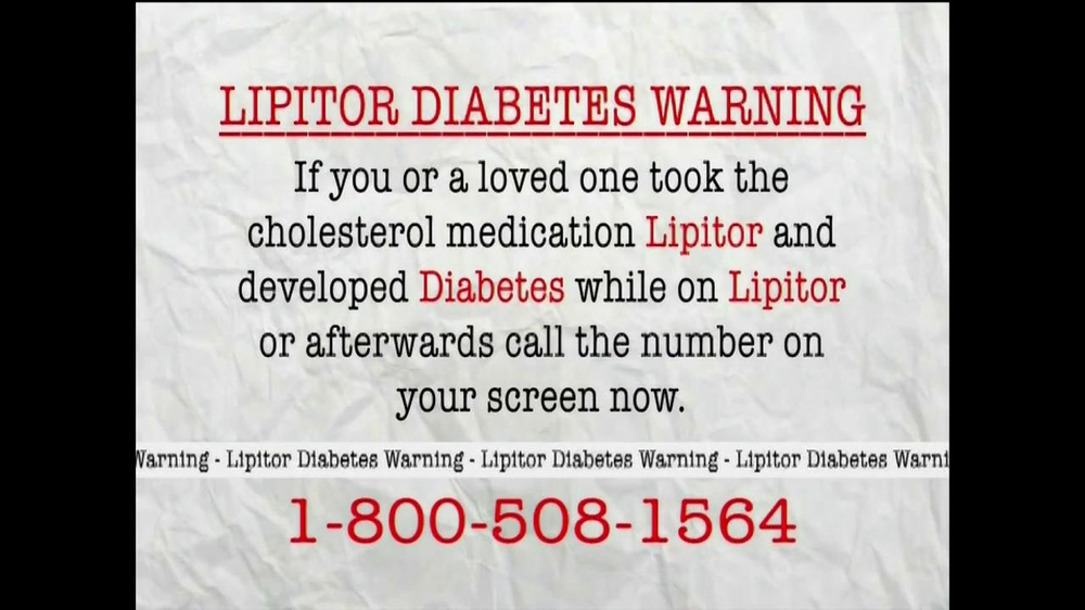 AkinMears TV Commercial, 'Lipitor Diabetes Warning'