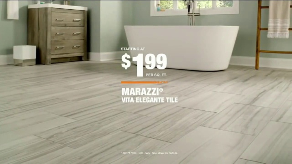 The Home Depot TV Commercial, 'Marazzi Vita Elegante Tile'