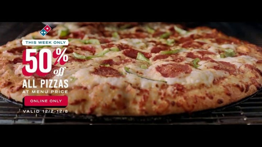 Domino's TV Commercial, 'Right Now: 50 Percent Off'