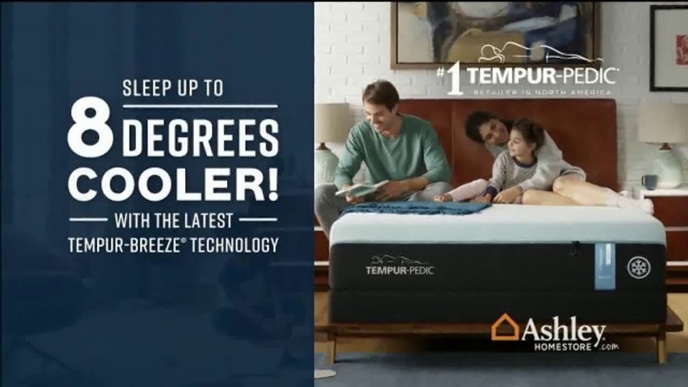 Ashley HomeStore Stars and Stripes Mattress Sale TV Commercial, 'Sleep up to Eight Degrees Cooler'